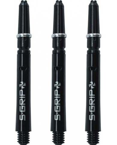 Harrows Supergrip Spin Shafts - Black and Silver