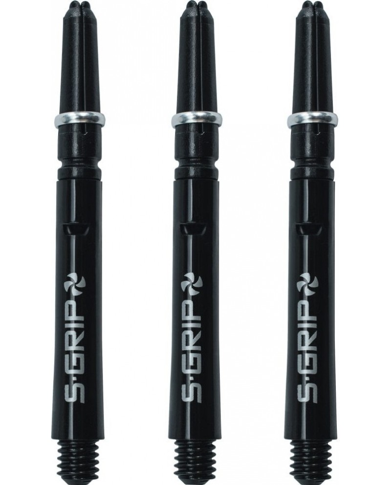 Harrows Supergrip Spin Shafts - Black and Silver