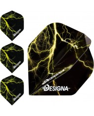 Designa Lightning Bolt Metallic Flights Standard - Yellow