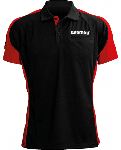 Winmau Wincool 3 Polo Dart Shirt - Bullseye Red