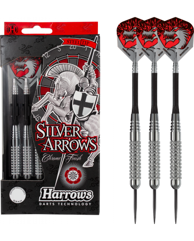 Harrows Silver Arrows Knurled Dart - Silver