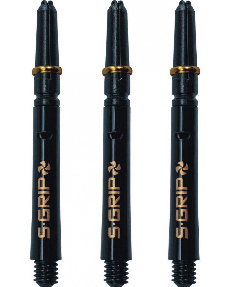 Harrows Supergrip Spin Shafts - Black and Gold