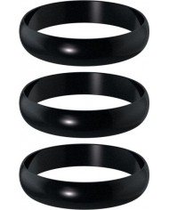 Harrows Supergrip Shaft Rings - Pack of 3 - Black
