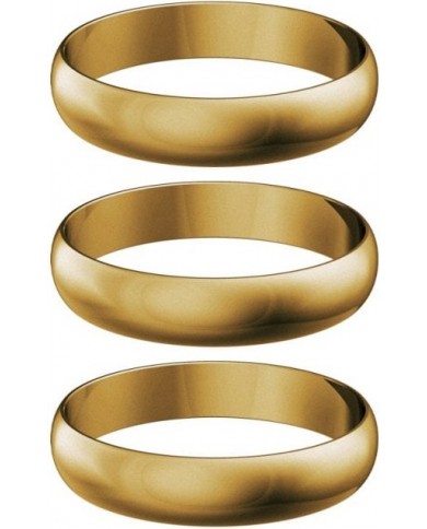 Harrows Supergrip Shaft Rings - Pack of 3 - Gold
