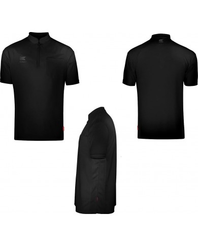 Target Cool Play Collarless Dart Shirt - Black / Black