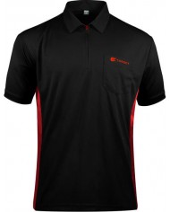 Target Cool Play Collarless Dart Shirt - Black / Black
