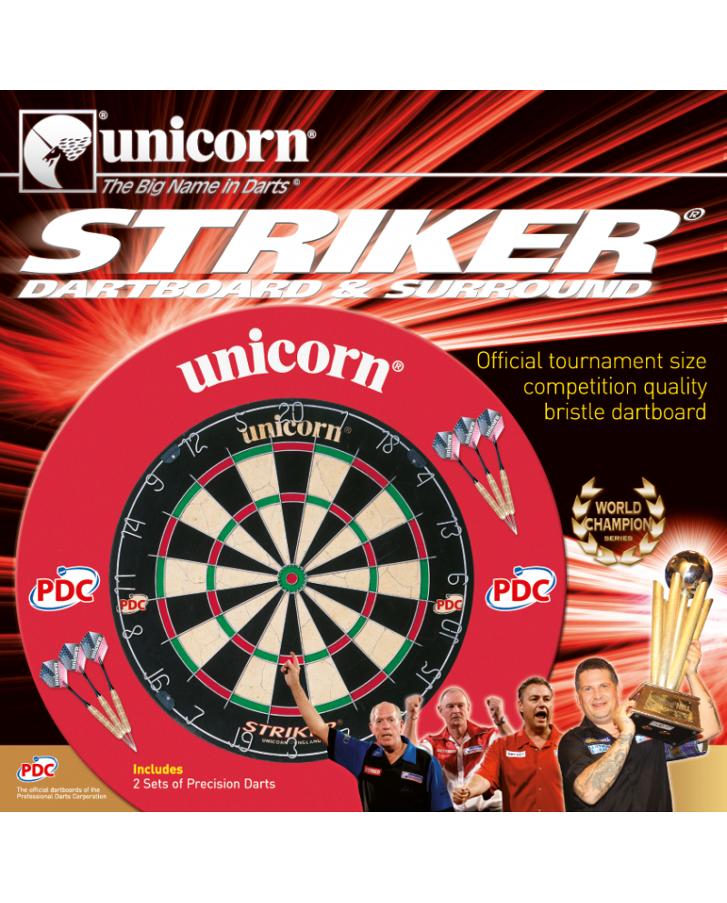 Unicorn Striker Dartboard and Surround