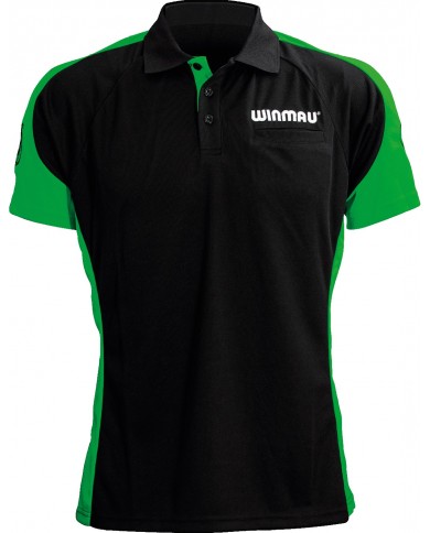 Winmau Wincool 3 Polo Dart Shirt - Neon Green