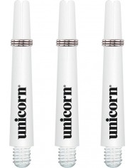 Unicorn Gripper 3 Dart Shafts - Nylon Stems with Springs - 442mm - Medium - White