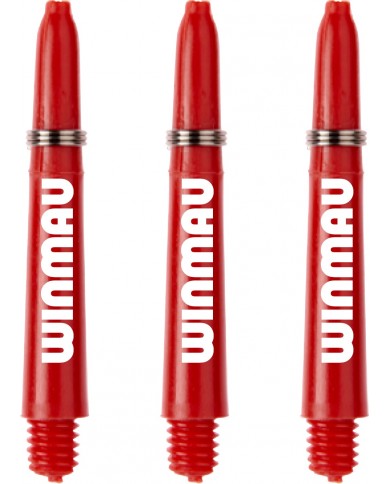Winmau Signature Nylon Stems - Strong Dart Shafts - 48mm - Medium - Logo - Red