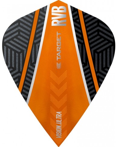 Raymond van Barneveld Vision Ultra Dart Flights - RvB - Target - Kite - White - Orange