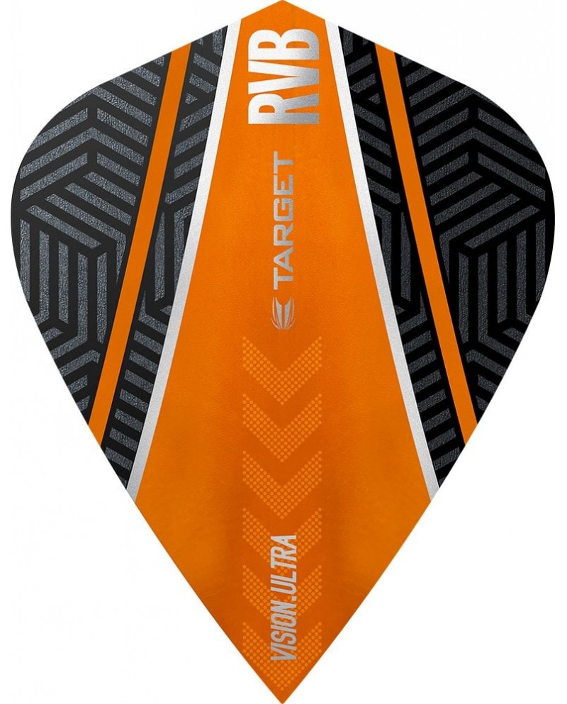 Raymond van Barneveld Vision Ultra Dart Flights - RvB - Target - Kite - White - Orange
