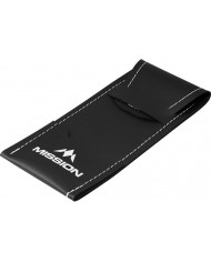 Mission Sport 8 Dart Case - Black Bar Wallet - White Trim