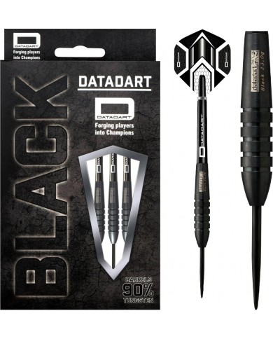 Datadart Black torpedo shaped 21g dart set 