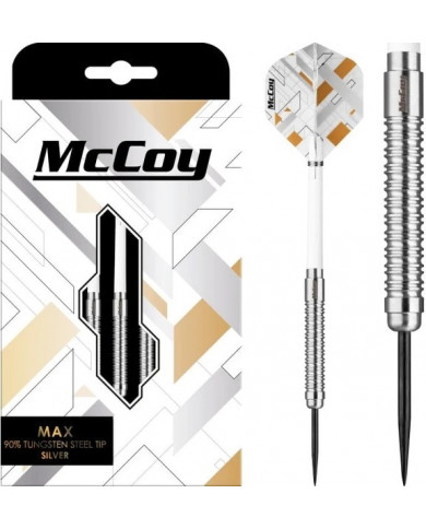 McCoy Max 90% Tungsten Darts Silver