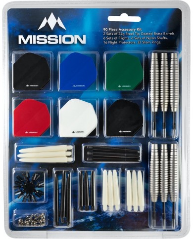 Mission 90 Piece Darts & Accessory Kit