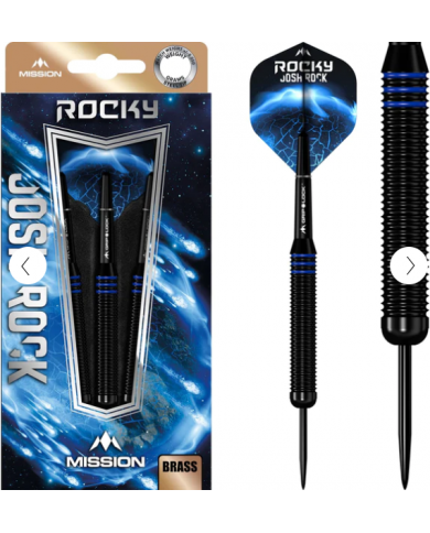 Mission Josh Rock Darts Brass Rocky - Black & Blue