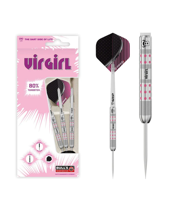 Bulls Virgirl VR1 80% Tungsten Dot Grip Darts