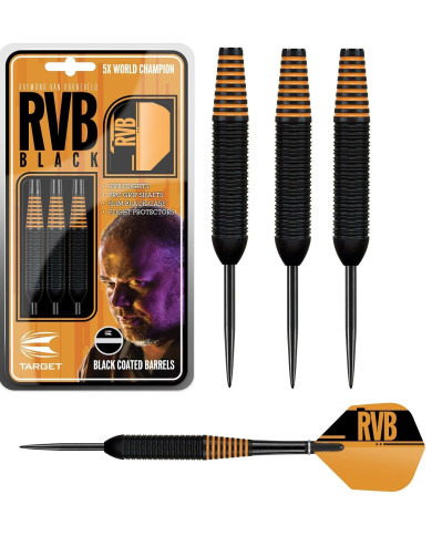 Target Raymond Van Barneveld RVB Black Coated Brass Darts 24g