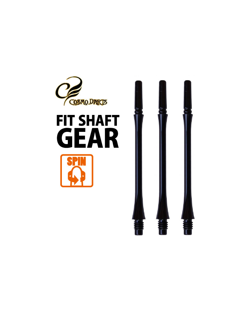 Cosmo Carbon Pearl Black - Slim Spinning - Size 1 (13mm) 1 Set (4 Shaf –  9Dartfinish