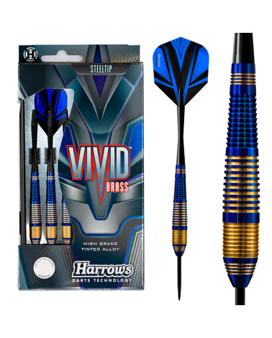 Harrows Vivid Blue Brass Darts