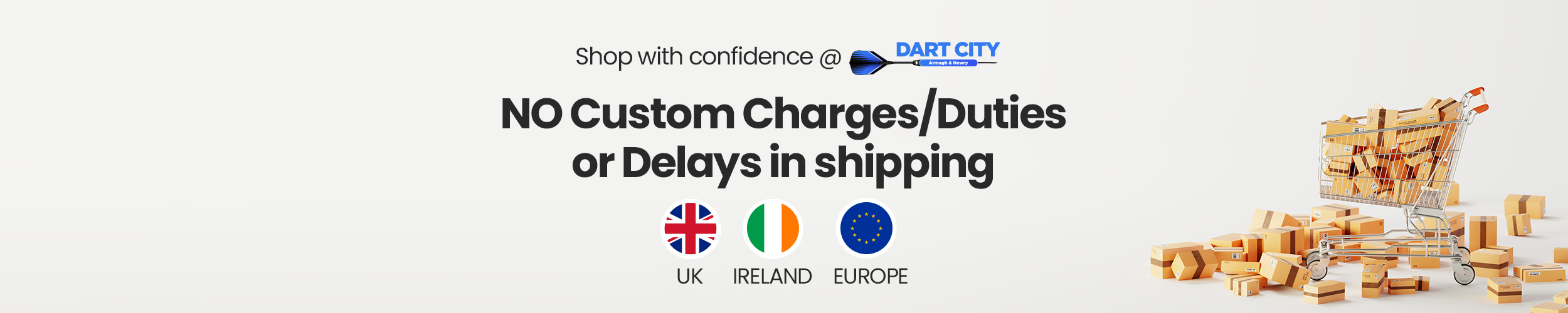 No Customs charges/Duties to Ireland or Europe